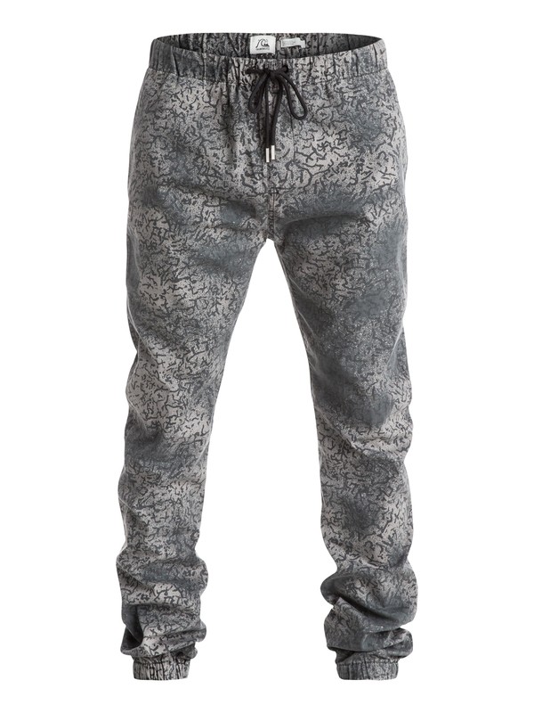 quiksilver, Beach Cracked - Pantalon coupe jogger, ANTHRACITE (kvj0) 0 Beach Cracked - Pantalon coupe jogger EQYNP03072 Quiksilver