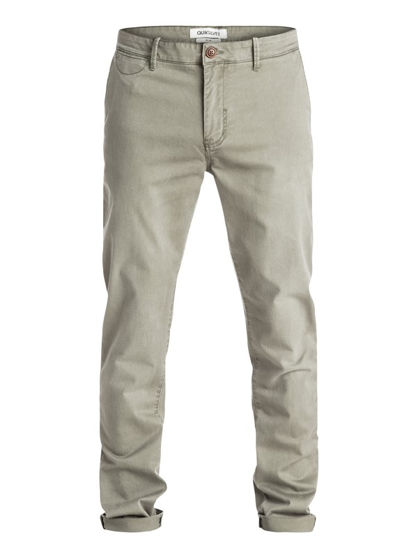 quiksilver, Krandy Slim Fit - Pantalon chino, DUSTY OLIVE (gpb0) 0 Krandy Slim Fit - Pantalon chino Vert EQYNP03076 Quiksilver