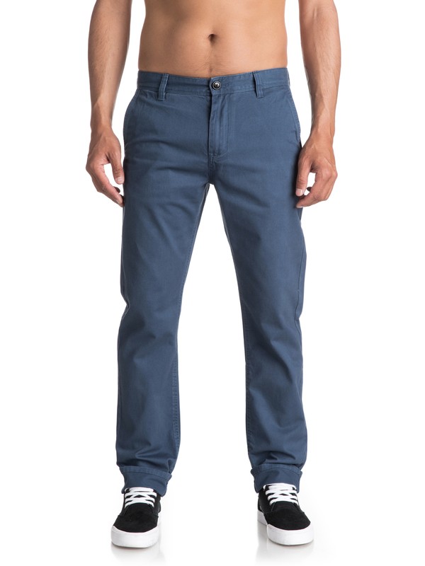 quiksilver, Everyday Chinos, DARK DENIM (brq0) 0 Everyday Chinos Blue EQYNP03093 Quiksilver