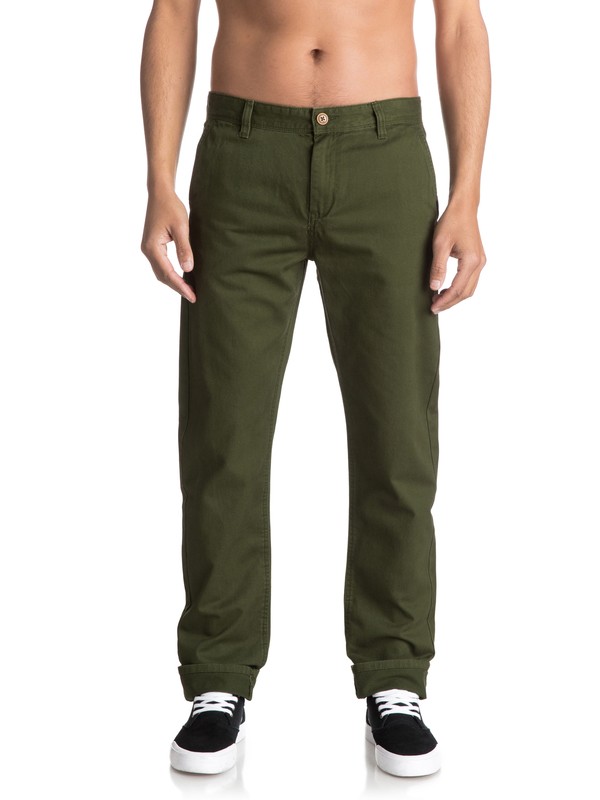 quiksilver, Everyday Chinos, RIFLE GREEN (gsq0) 0 Everyday Chinos Green EQYNP03093 Quiksilver