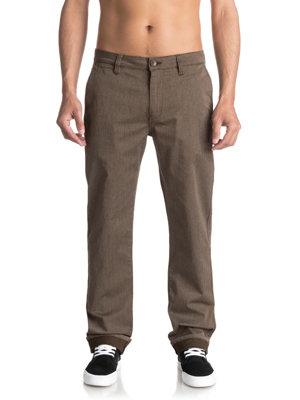 quiksilver, Everyday Union Chinos, CHOCOLATE BROWN HEATHER (csdh) 0 Everyday Union Chinos Brown EQYNP03094 Quiksilver