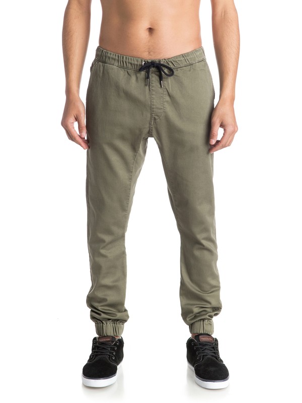 quiksilver, Fonic Chino Joggers, DUSTY OLIVE (gpb0) 0 Fonic Chino Joggers EQYNP03095 Quiksilver