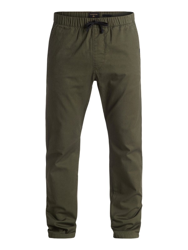 quiksilver, Fun Days Twill Joggers, FOREST NIGHT (csn0) 0 Fun Days Twill Joggers Brown EQYNP03101 Quiksilver