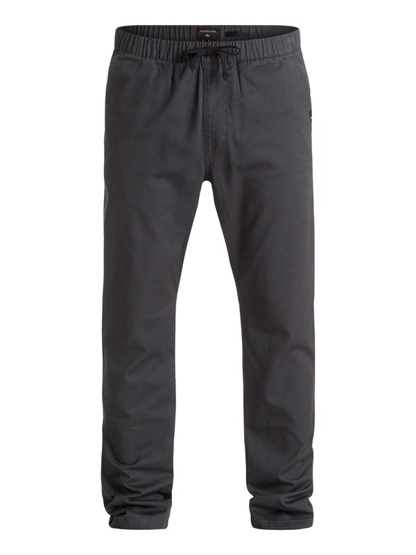quiksilver, Fun Days - Pantalon Coupe Jogger En Sergé, TARMAC (kta0) 0 Fun Days - Pantalon Coupe Jogger En Sergé EQYNP03101 Quiksilver