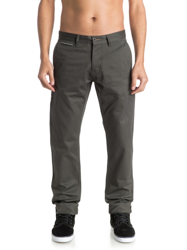 quiksilver, The Selvedge - Pantalon chino, BELUGA (kry0) 0 The Selvedge - Pantalon chino EQYNP03103 Quiksilver