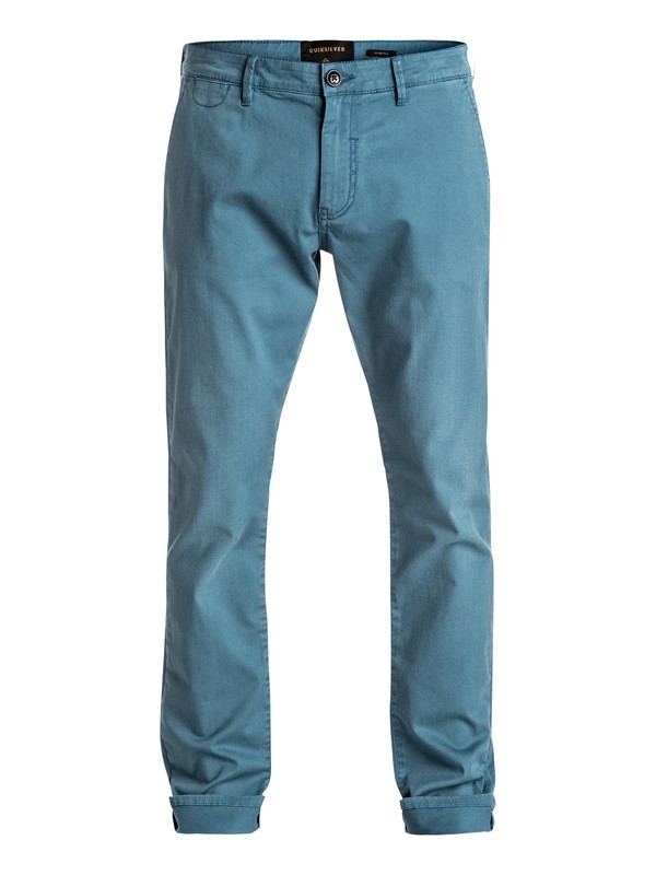 quiksilver, Krandy - Pantalon chino, INDIAN TEAL (bqk0) 0 Krandy - Pantalon chino Bleu EQYNP03108 Quiksilver