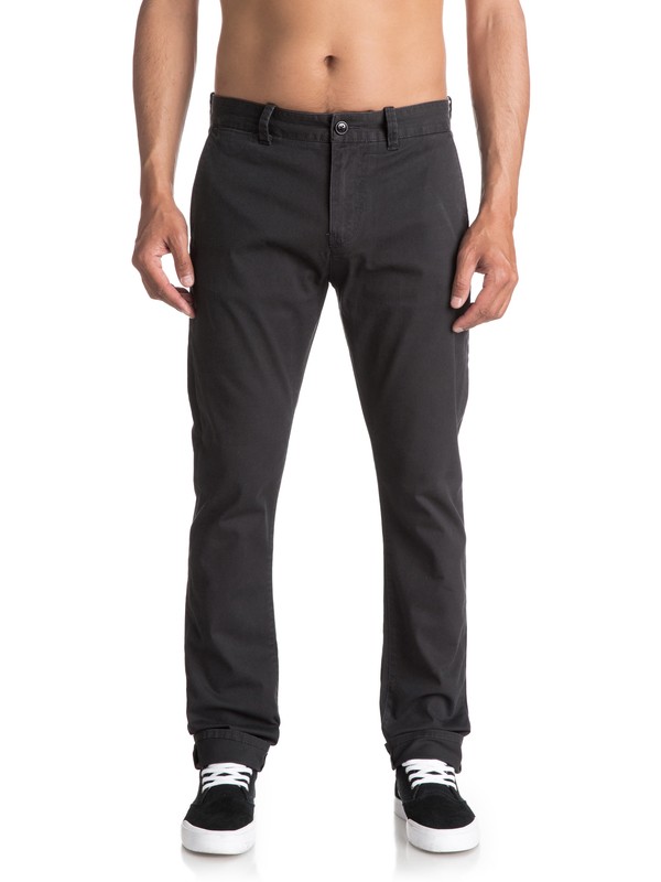 quiksilver, Krandy - Chinos de corte ajustado, TARMAC (kta0) 0 Krandy - Chinos de corte ajustado Negro EQYNP03108 Quiksilver