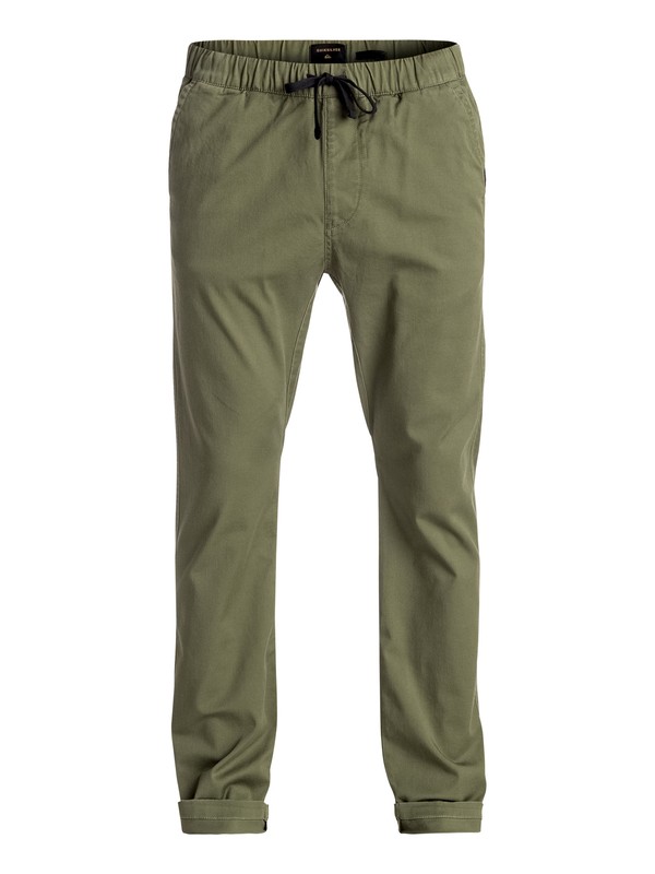 quiksilver, Fun Days - Pantalon coupe droite, FOUR LEAF CLOVER (gph0) 0 Fun Days - Pantalon coupe droite Vert EQYNP03110 Quiksilver