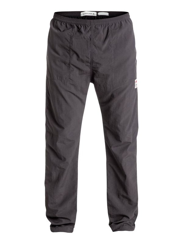 quiksilver, Dynasty Walls - Pantalon de plage, TARMAC (kta0) 0 Dynasty Walls - Pantalon de plage Noir EQYNP03119 Quiksilver
