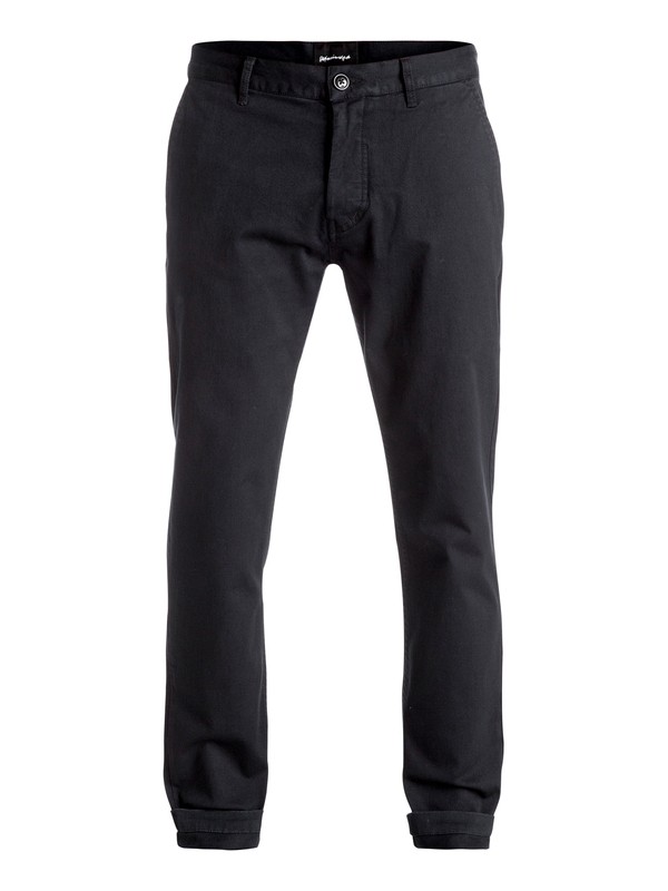 quiksilver, Cropped - Pantalon chino, BLACK (kvj0) 0 Cropped - Pantalon chino Noir EQYNP03121 Quiksilver