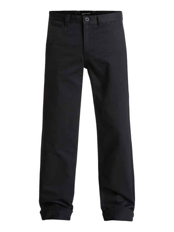 0 Ghetto Surf - Twill Trousers Black EQYNP03132 Quiksilver