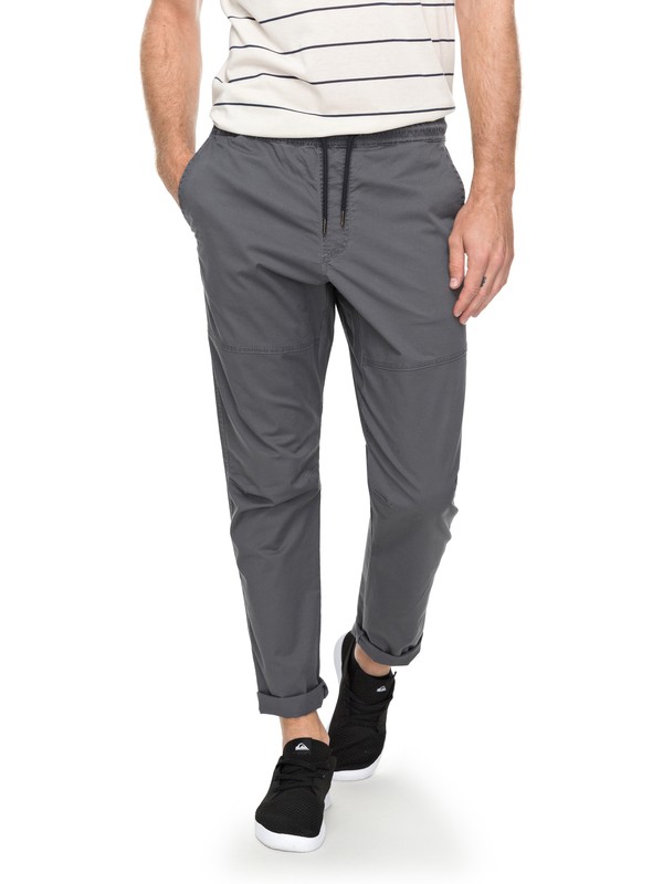 quiksilver, Men's Foxoy Straight Tapered Pants, IRON GATE (kzm0) 0 Men's Foxoy Straight Tapered Pants Black EQYNP03134 Quiksilver