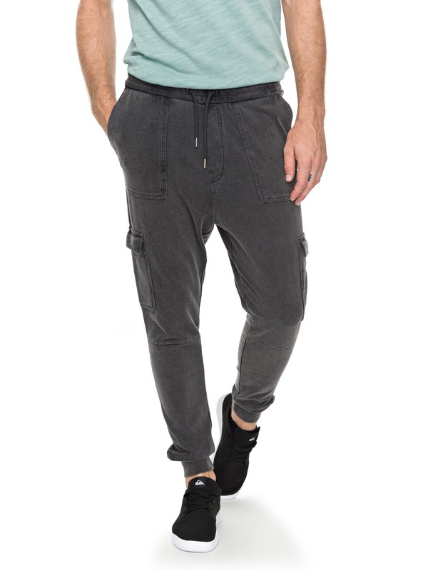 quiksilver, Mystic Rider - Pantalon de jogging cargo, TARMAC (kta0) 0 Mystic Rider - Pantalon de jogging cargo Noir EQYNP03145 Quiksilver