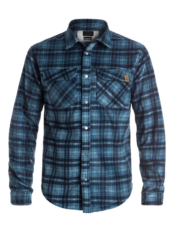 quiksilver, Surf Days - Chemise à manches longues en polaire, DARK DENIM (brq0) 0 Surf Days - Chemise à manches longues en polaire Bleu EQYPF03015 Quiksilver