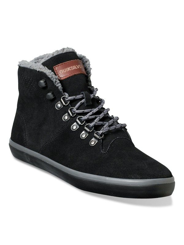 quiksilver, Mohawk Suede, BLACK/BLACK/GREY (xkks) 0 Mohawk Suede EQYS300023 Quiksilver