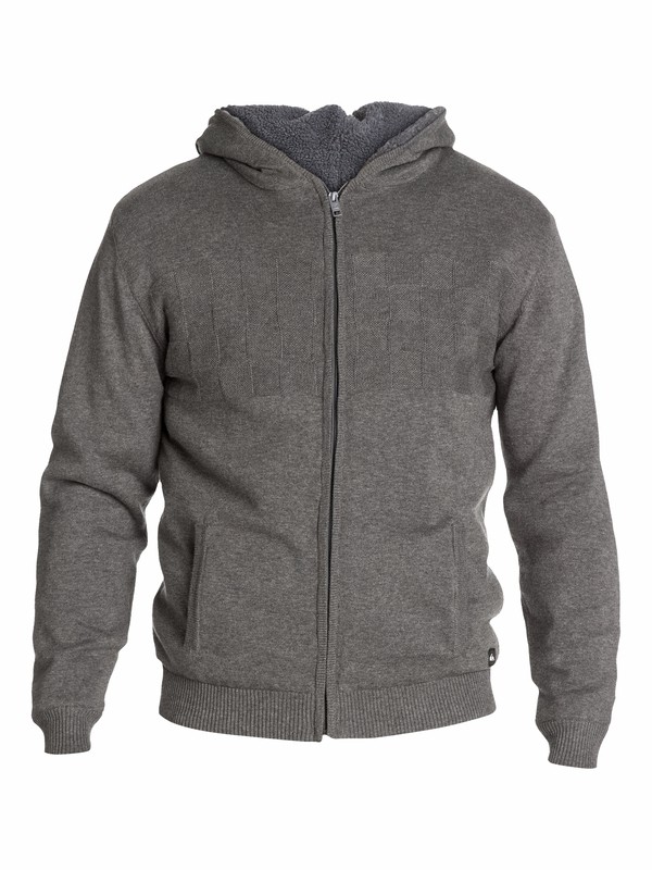 quiksilver, Lyndon Zip Sweater, MEDIUM GREY HEATHER (kpwh) 0 Lyndon Zip Sweater EQYSW03011 Quiksilver