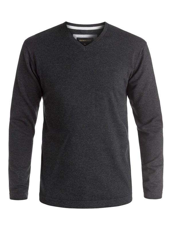 0 Everyday Kelvin - V-Neck Sweatshirt Black EQYSW03141 Quiksilver