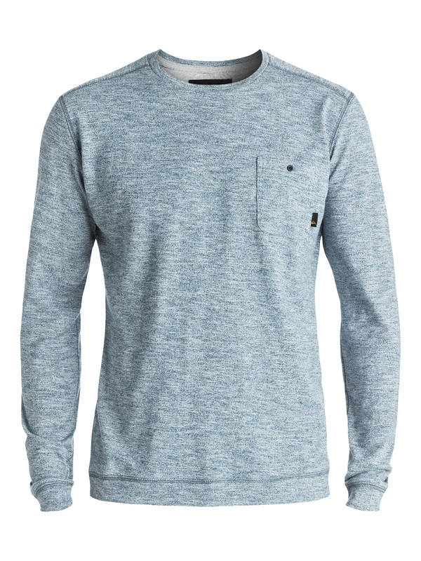 quiksilver, Lindow - Sweat, INDIAN TEAL HEATHER (bqkh) 0 Lindow - Sweat Bleu EQYSW03142 Quiksilver