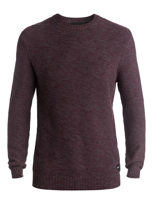 quiksilver, Run Around - Pull en maille gaufrée, WINETASTING (rtf0) 0 Run Around - Pull en maille gaufrée Rouge EQYSW03175 Quiksilver