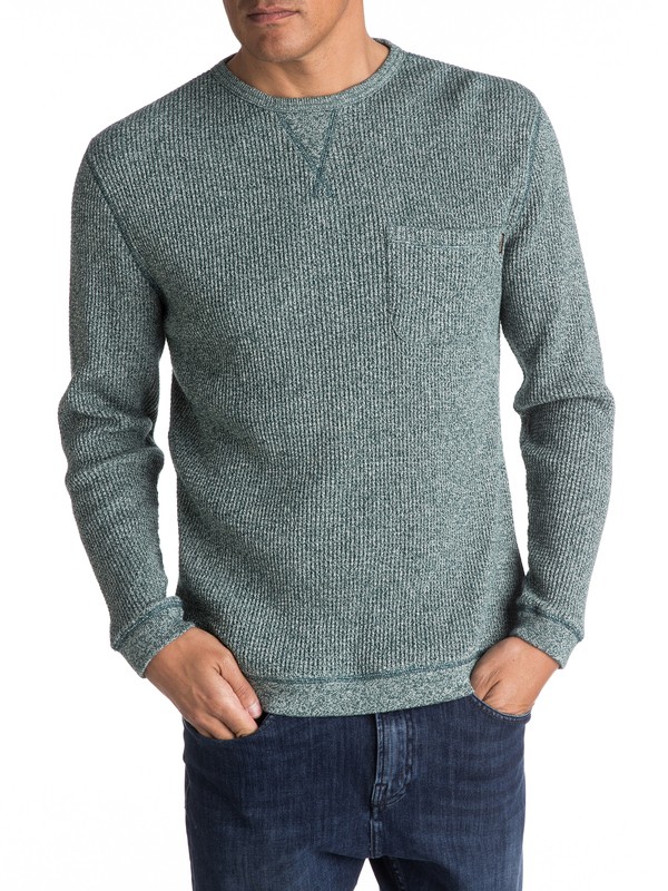 quiksilver, Kemp Ton - Pull avec poche, PONDEROSA PINE (gtp0) 0 Kemp Ton - Pull avec poche Vert EQYSW03193 Quiksilver