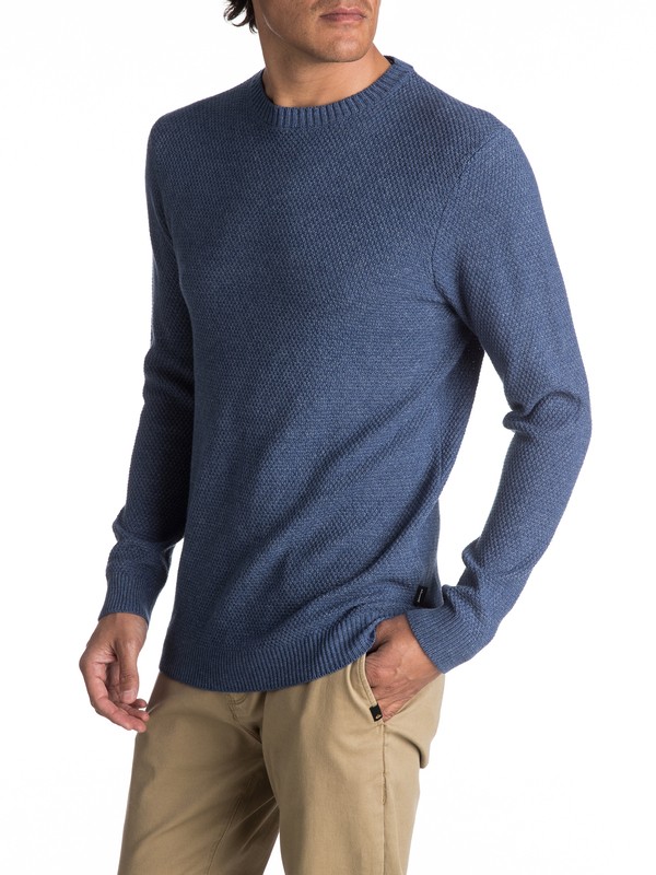 quiksilver, Future Wise Sweat - Pull, MID INDIGO (bqk0) 0 Future Wise Sweat - Pull EQYSW03202 Quiksilver