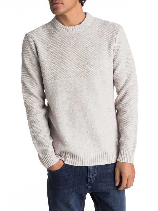 quiksilver, Panuku Sweater, RAINY DAY (sew0) 0 Panuku Sweater Grey EQYSW03203 Quiksilver