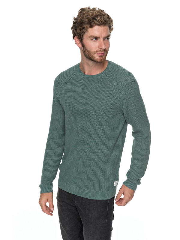 quiksilver, Rossemont - Pull col rond, TRELLIS HEATHER (bkwh) 0 Rossemont - Pull col rond Bleu EQYSW03208 Quiksilver