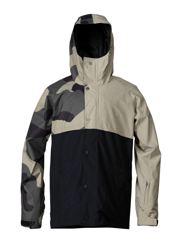 quiksilver, Decade 10K Insulated Jacket, MACROFLAGUE ARMY (gza1) 0 Decade 10K Insulated Jacket EQYTJ00012 Quiksilver