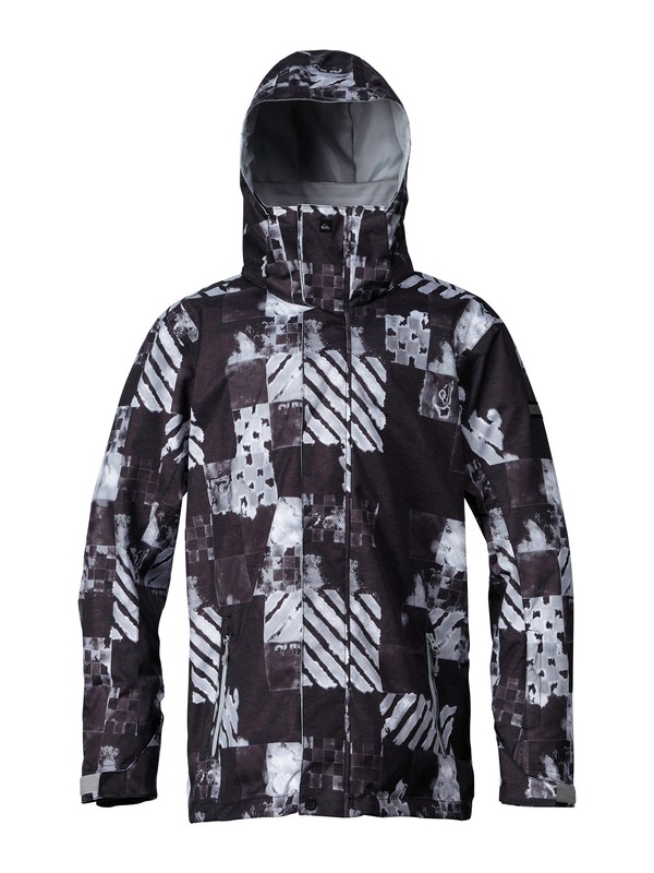 quiksilver, Mission 10K Shell Jacket, ATOM BLACK (kvj3) 0 Mission 10K Shell Jacket EQYTJ00019 Quiksilver