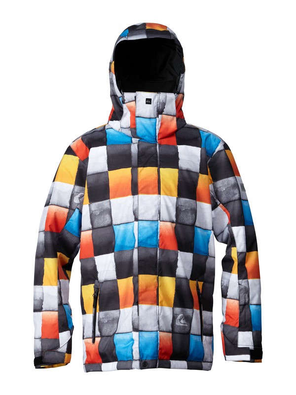 quiksilver, Mission 10K Shell Jacket, REDEMPTION CHECK BLUE (bnl1) 0 Mission 10K Shell Jacket EQYTJ00026 Quiksilver