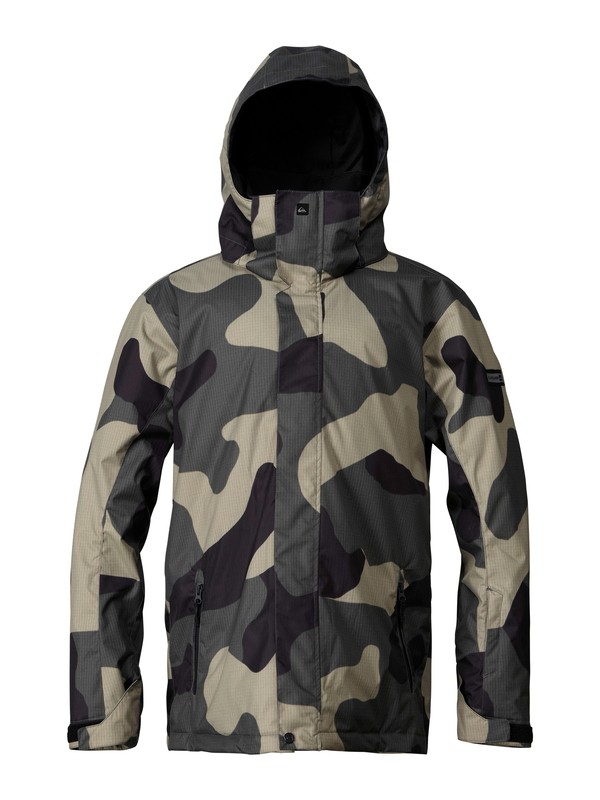 quiksilver, Mission 10K Shell Jacket, MACROFLAGUE ARMY (gza1) 0 Mission 10K Shell Jacket EQYTJ00028 Quiksilver