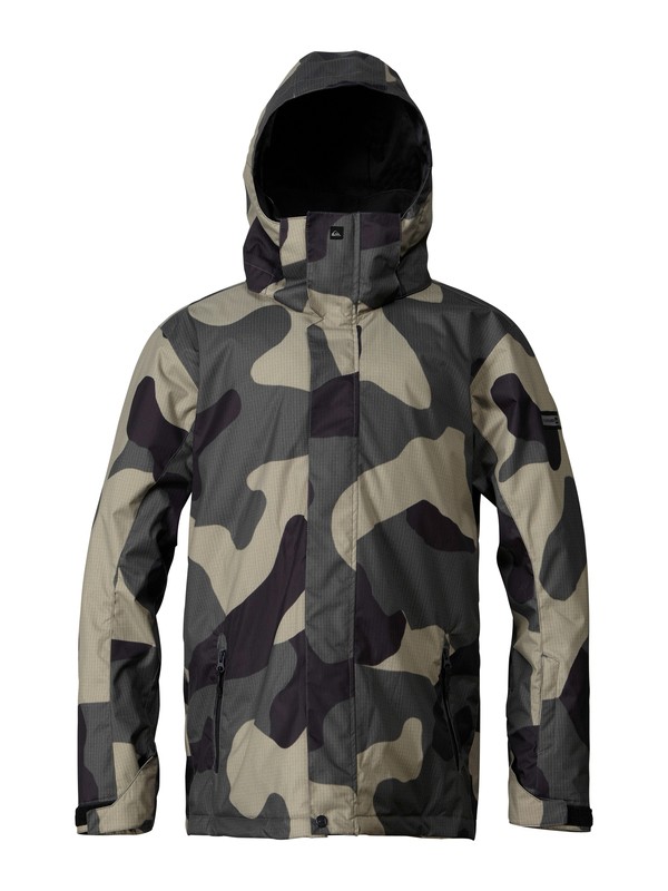 quiksilver, Mission 10K Insulated Jacket, MACROFLAGUE ARMY (gza1) 0 Mission 10K Insulated Jacket EQYTJ00037 Quiksilver