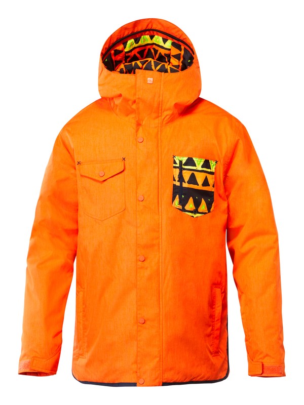 quiksilver, Versus 10K Jacket, MANDARIN RED (nms0) 0 Versus 10K Jacket EQYTJ00082 Quiksilver