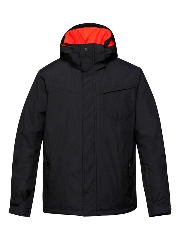 quiksilver, Mission Solid 10K Jacket, CAVIAR (kvk0) 0 Mission Solid 10K Jacket EQYTJ00117 Quiksilver