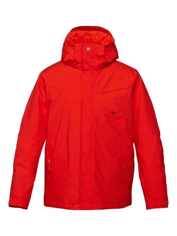 quiksilver, Mission Solid 10K Jacket, FIERY RED (rqf0) 0 Mission Solid 10K Jacket Red EQYTJ00117 Quiksilver
