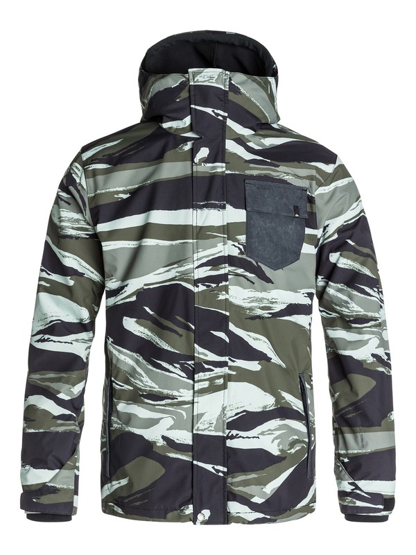 quiksilver, Mission 3N1 10K Snow Jacket, ALASKAN CAMO MILITARY (gpb1) 0 Mission 3N1 10K Snow Jacket EQYTJ03019 Quiksilver