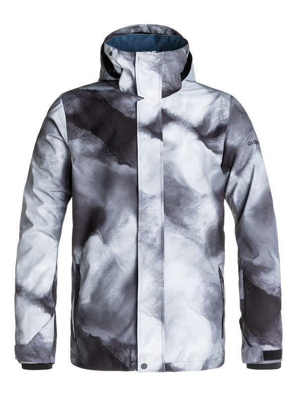 quiksilver, Travis Rice Mission Printed Shell 10K Snow Jacket, FOGFISHER (ghj3) 0 Travis Rice Mission Printed Shell 10K Snow Jacket EQYTJ03035 Quiksilver