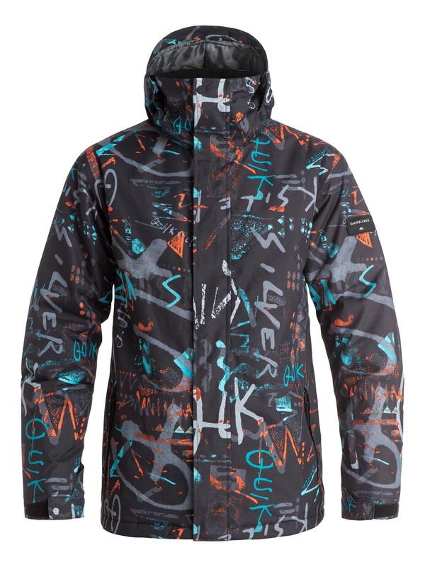 quiksilver, Сноубордическая куртка Mission Printed, HIELINE BLUE (bgz7) 0 Сноубордическая куртка Mission Printed Синий EQYTJ03069 Quiksilver