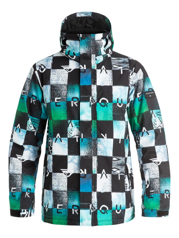quiksilver, Сноубордическая куртка Mission Printed, CHAKALAPAKI BLUEFISH&ANDEAN (bgz9) 0 Сноубордическая куртка Mission Printed Синий EQYTJ03069 Quiksilver