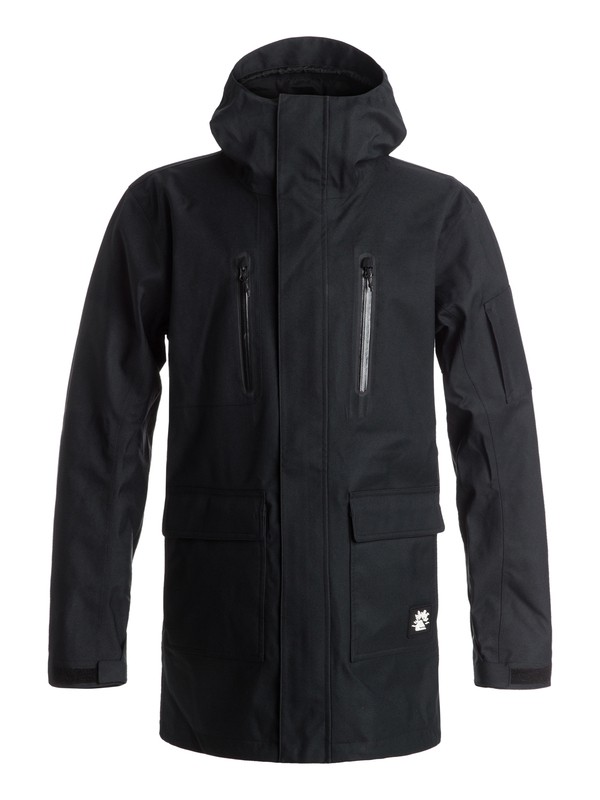 quiksilver, Julien David X Quiksilver Dark And Stormy Snow Jacket, BLACK (kvj0) 0 Julien David X Quiksilver Dark And Stormy Snow Jacket EQYTJ03074 Quiksilver