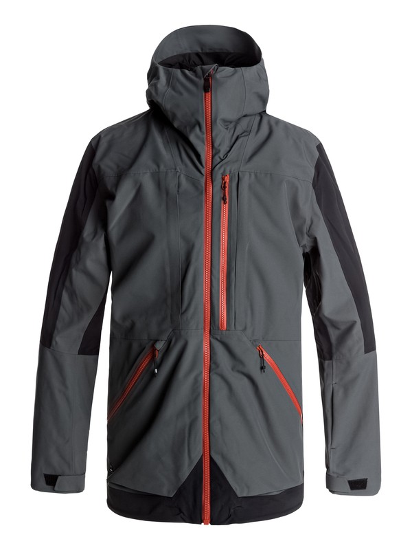 quiksilver, Travis Rice Stretch Snow Jacket, DARK SHADOW (krp0) 0 Travis Rice Stretch Snow Jacket Black EQYTJ03114 Quiksilver