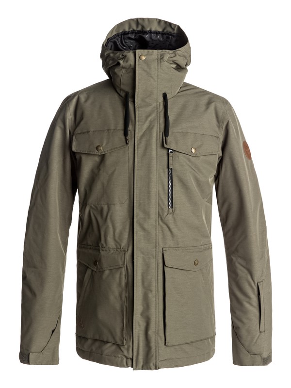 quiksilver, Raft Snow Jacket, GRAPE LEAF (cre0) 0 Raft Snow Jacket Brown EQYTJ03125 Quiksilver