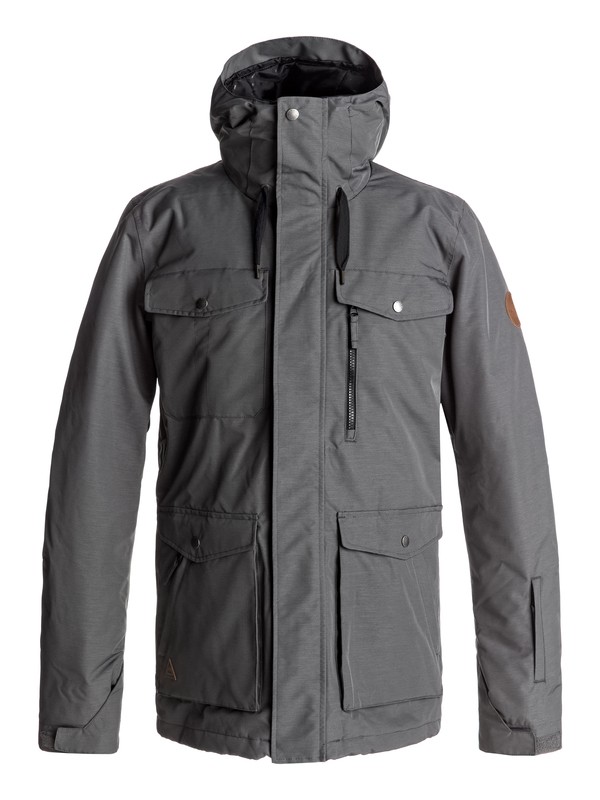 quiksilver, Raft Snow Jacket, DARK SHADOW (krp0) 0 Raft Snow Jacket Black EQYTJ03125 Quiksilver