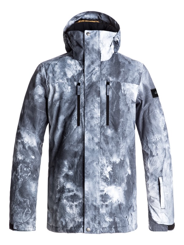 quiksilver, Mission Printed Snow Jacket, ELECTRIC EVENT (wbk7) 0 Mission Printed Snow Jacket White EQYTJ03128 Quiksilver