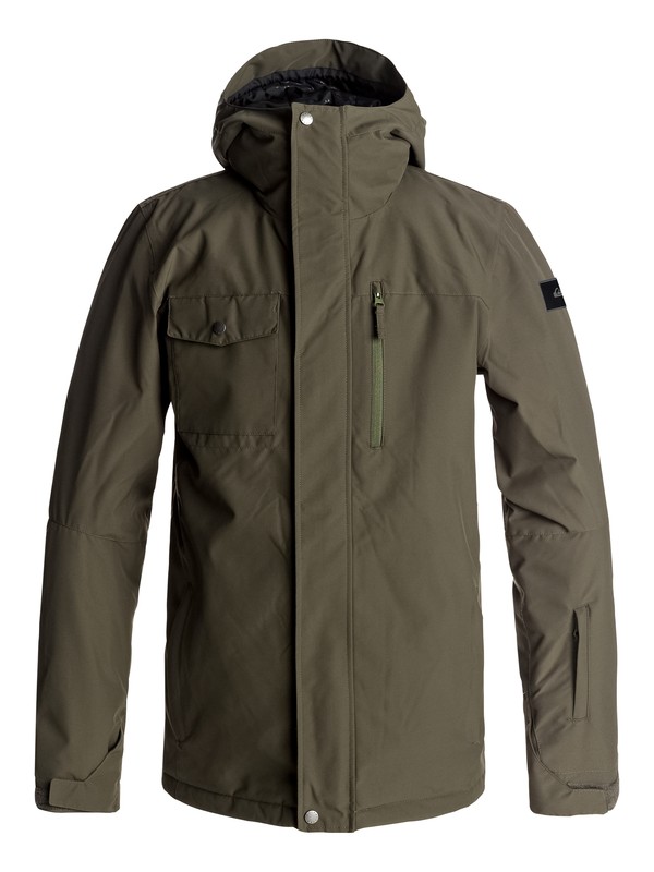 quiksilver, Mission - Veste de snow, GRAPE LEAF (cre0) 0 Mission - Veste de snow Marron EQYTJ03129 Quiksilver