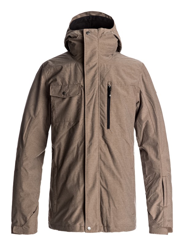 quiksilver, Mission 3-in-1 Snow Jacket, CUB (cpv0) 0 Mission 3-in-1 Snow Jacket Brown EQYTJ03148 Quiksilver