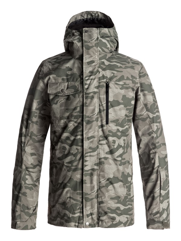quiksilver, Mission 3-in-1 Snow Jacket, GRAPE LEAF CAMOKAZI (cre2) 0 Mission 3-in-1 Snow Jacket Brown EQYTJ03148 Quiksilver