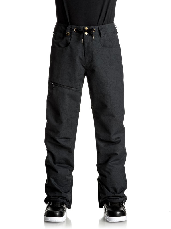 quiksilver, Forest Oak Snow Pants, BLACK (kvj0) 0 Forest Oak Snow Pants Black EQYTP03067 Quiksilver