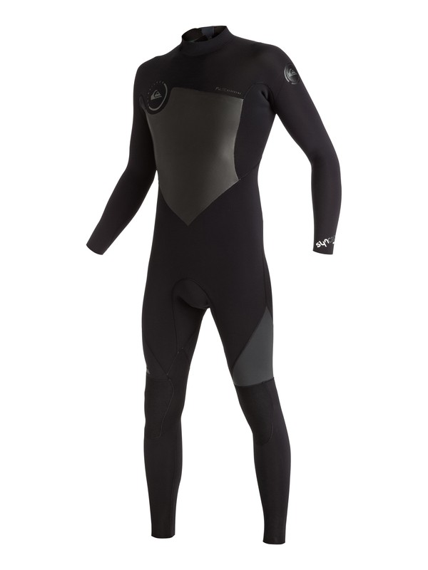 quiksilver, Syncro 4/3mm - Combinaison de surf intégrale zip dans le dos, BLACK (kvj0) 0 Syncro 4/3mm - Combinaison de surf intégrale zip dans le dos Noir EQYW103027 Quiksilver
