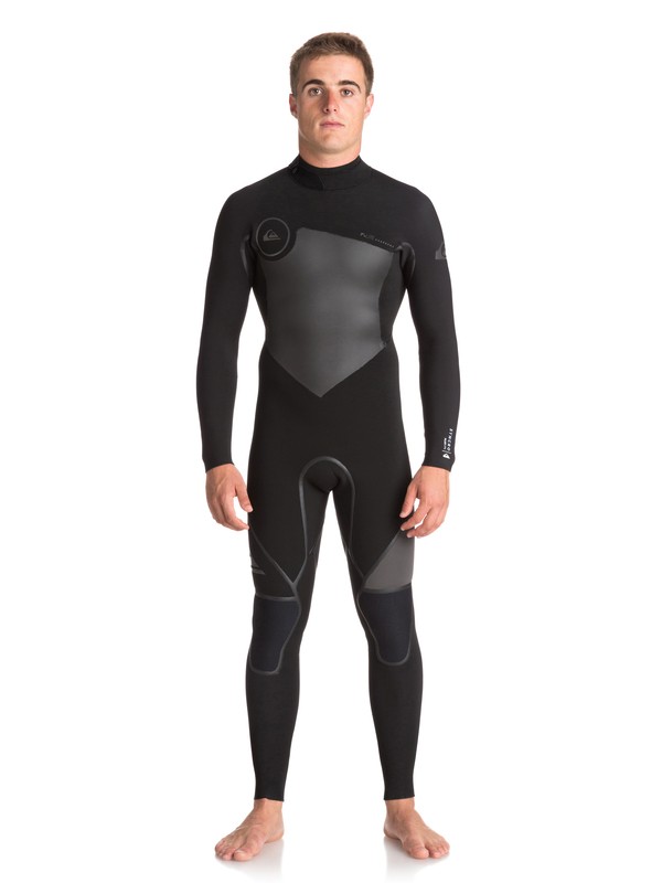 quiksilver, 4/3mm Syncro Plus - Combinaison de surf intégrale, BLACK/ JET BLACK (xkkk) 0 4/3mm Syncro Plus - Combinaison de surf intégrale Noir EQYW103043 Quiksilver